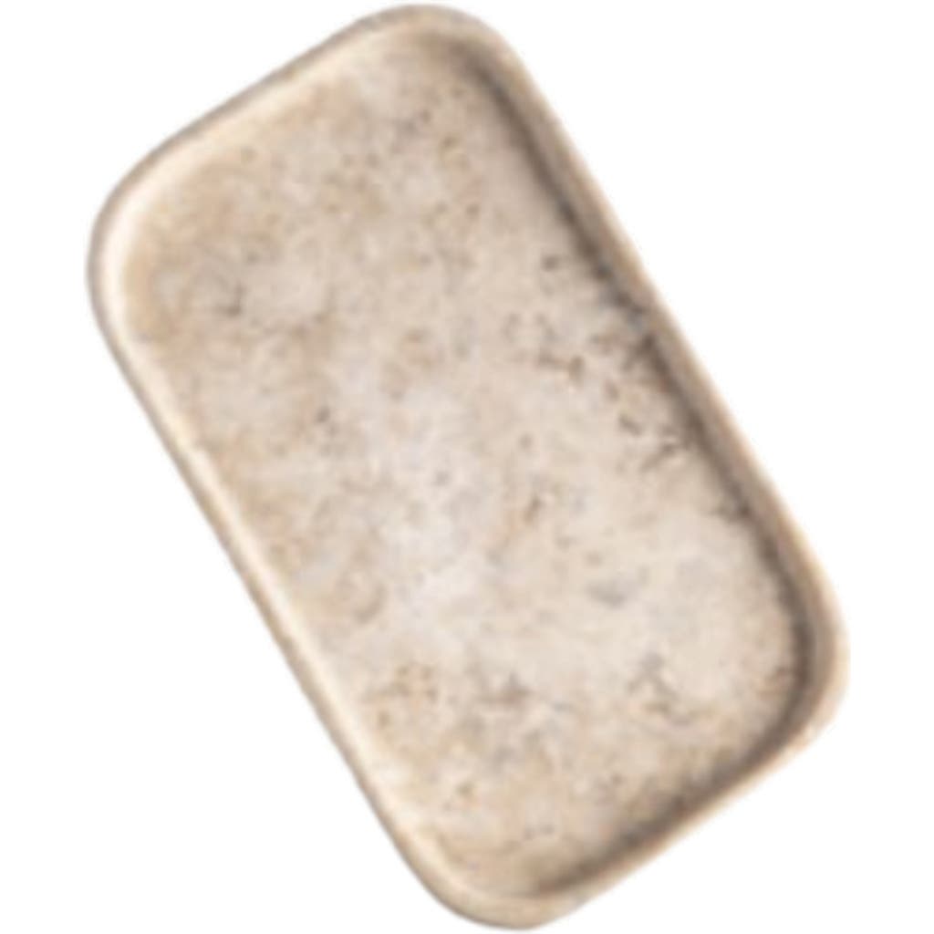 AndJacob Decor Bathroom Tray in Travertine Marble at Nordstrom