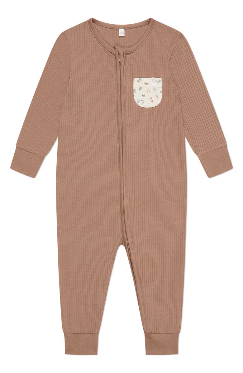 MORI Rib Fitted One-Piece Pajamas, Main, color,
