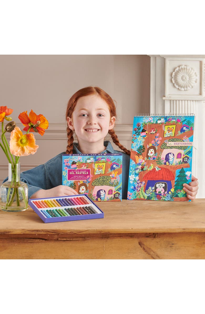 eeBoo Oil Pastels Yumi's Mushroom House, Alternate, color, 