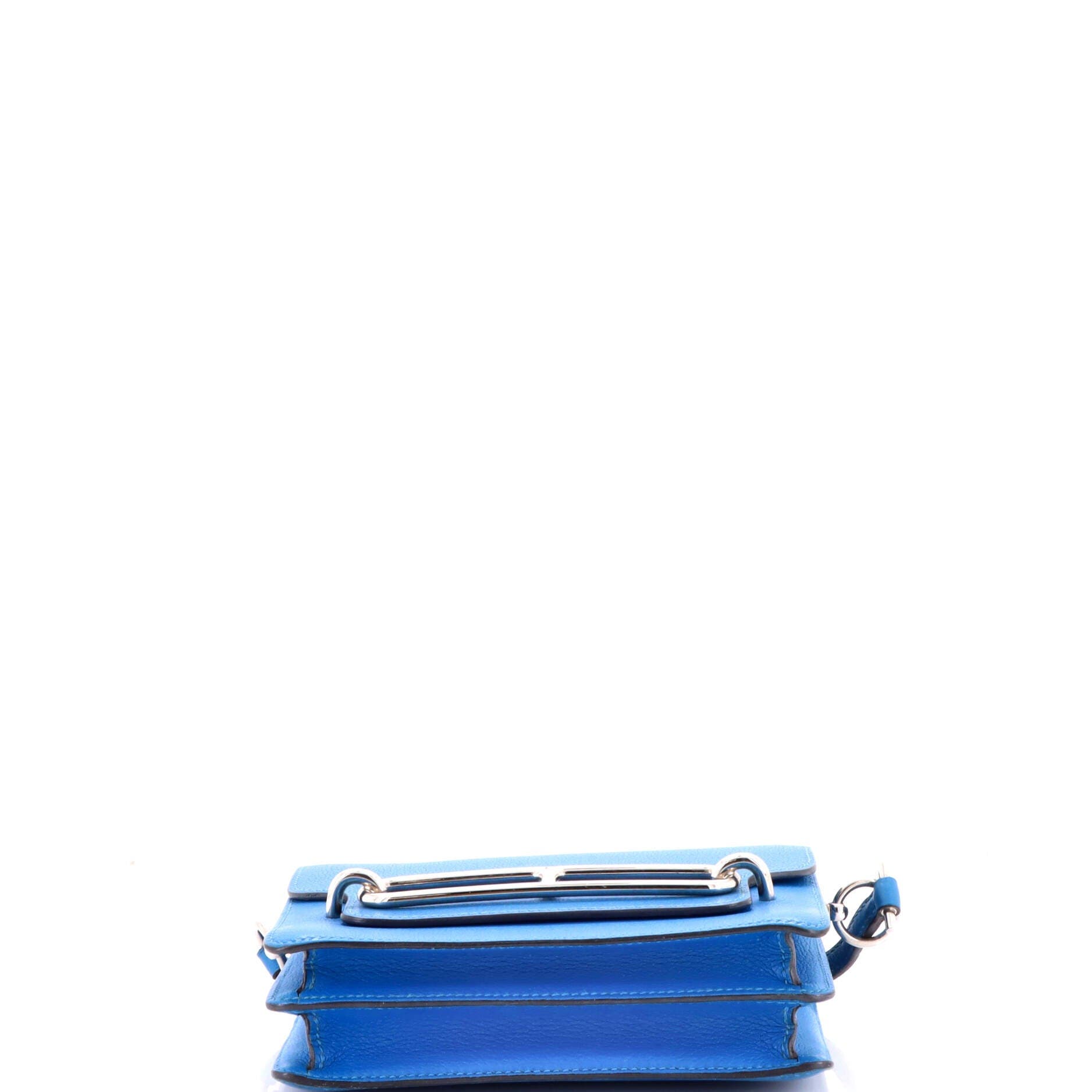 Pre-Owned Hermes Roulis Bag Evercolor 18, Alternate, color, Bleu Zanzibar