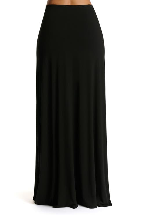 Naked Wardrobe Smooth Flare Maxi Skirt In Black