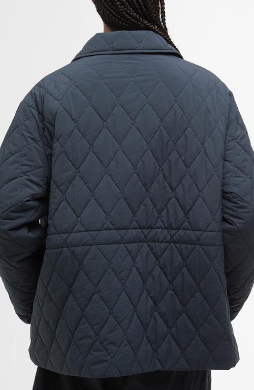 Barbour Clarissa Quilted Jacket In Dark Navy Rosem