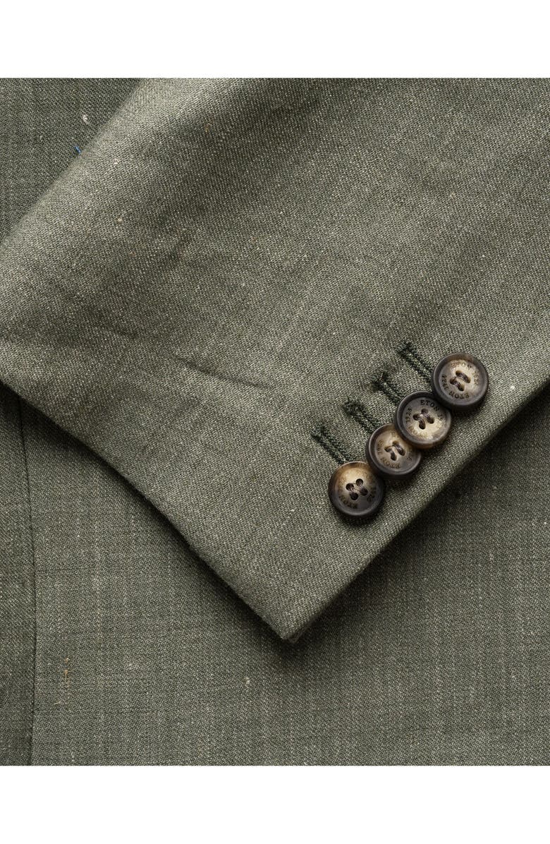 Eton Wool & Silk Soft Jacket, Alternate, color, Medium Green