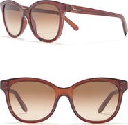 FERRAGAMO 55mm Plastic Cat Eye Sunglasses