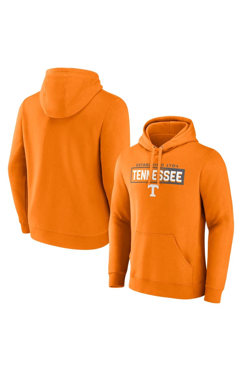 FANATICS Men's Fanatics  Tennessee Orange Tennessee Volunteers Iconic Fleece Down The Field Pullover Hoodie, Main, color, Tennessee Orange