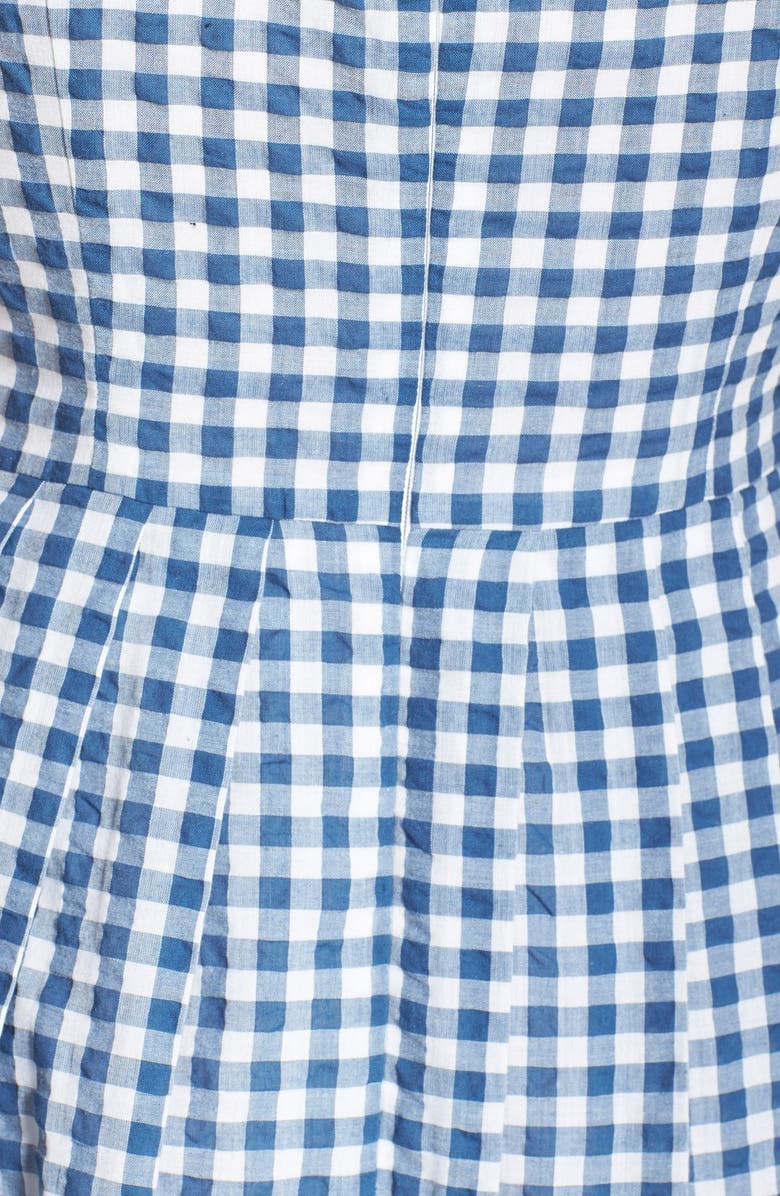 Kaya & Sloane Gingham Cotton Fit & Flare Midi Dress, Alternate, color, 