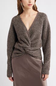 Open Edit Twist Reversible Sweater