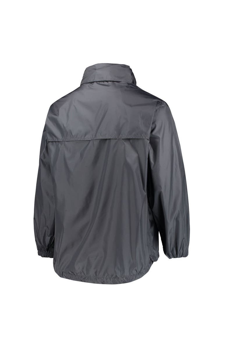 DUNBROOKE Men's Dunbrooke Graphite Cleveland Browns Circle Sportsman Waterproof Packable Lightweight Full-Zip Jacket, Alternate, color, 