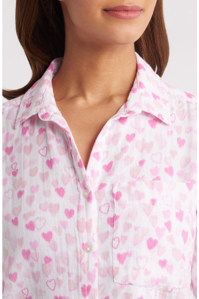Cam Cotton Gauze Button-Up Shirt, Alternate, color, CANDY LAND DREAM