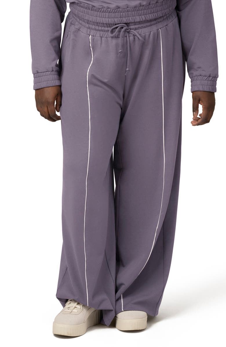 Kindred Bravely Mila High Waist Wide Leg Jersey Maternity Pants, Main, color, 