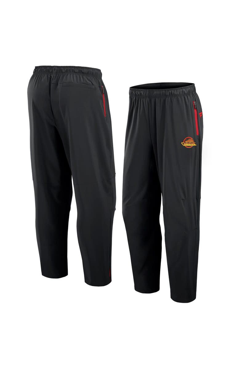 FANATICS Men's Fanatics Black Vancouver Canucks Authentic Pro Alternate Rink Pants, Main, color, 