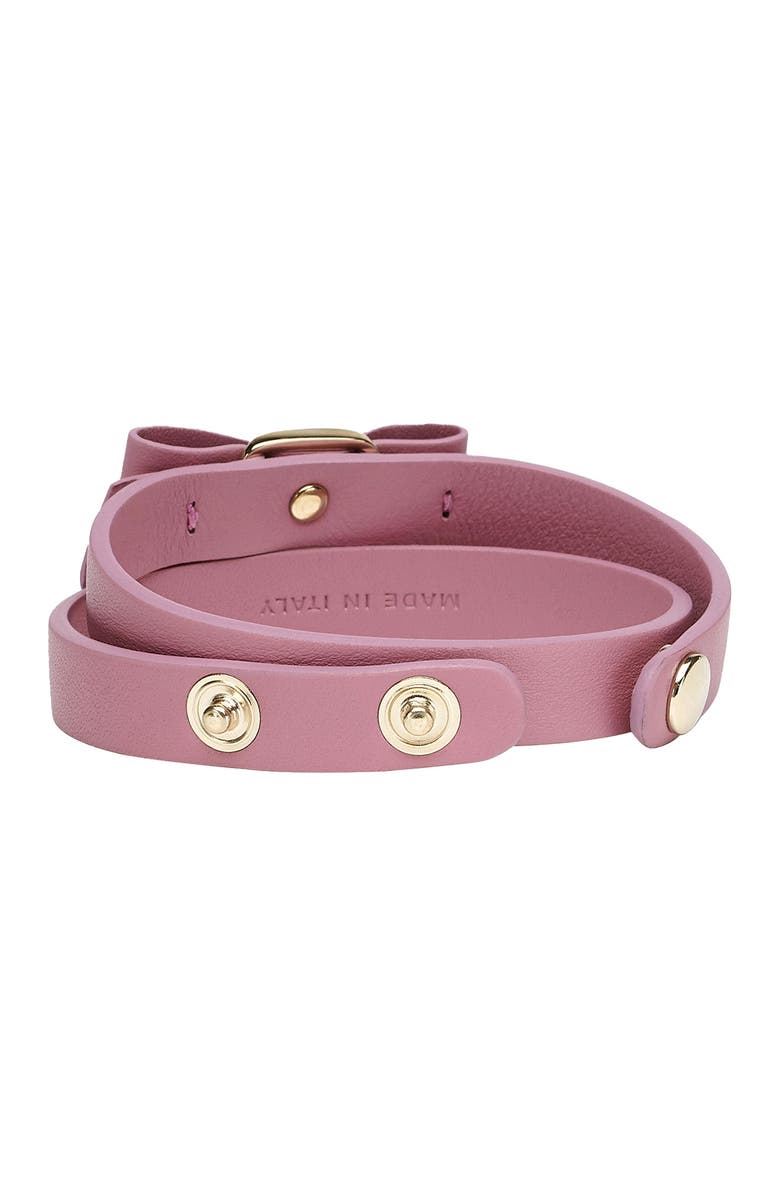 FERRAGAMO Salvatore Ferragamo Vara Leather Wrap Bracelet, Alternate, color,