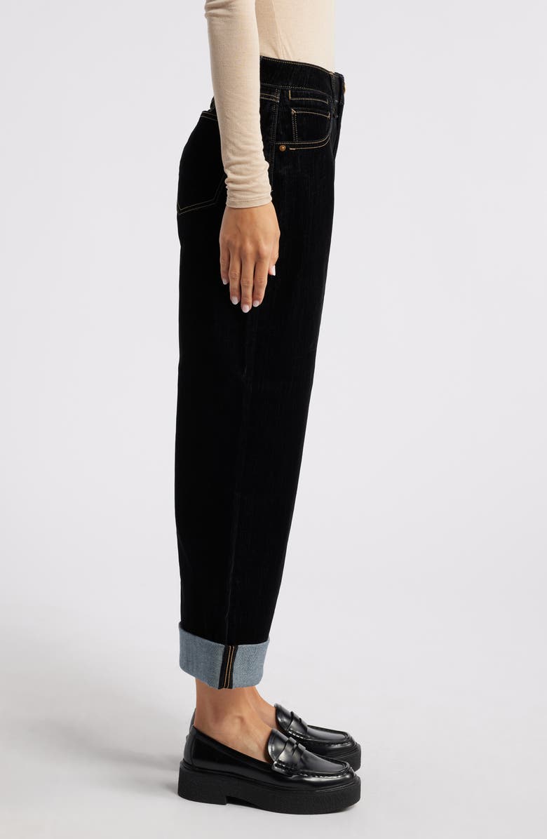 Wit & Wisdom Wyatt Ankle Wide Leg Jeans, Alternate, color, Black