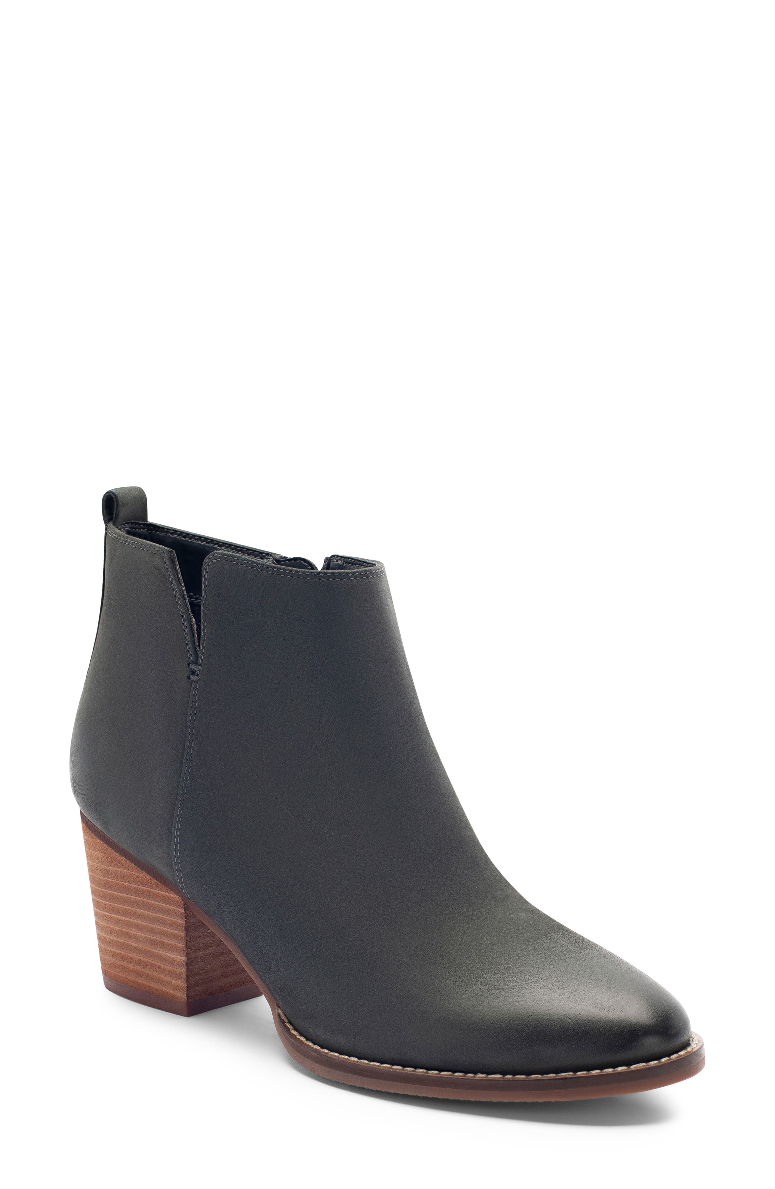 Norma Waterproof Bootie, Main, color, SLATE BLUE NUBUCK