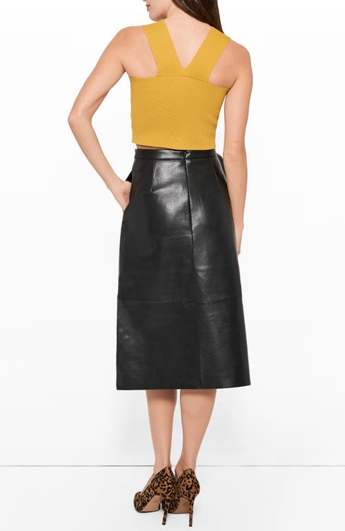 As B Y Df Tallulah Leather Skirt In Black