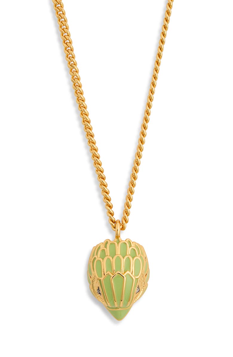 Kurt Geiger London Enamel Eagle Pendant Necklace, Main, color, 