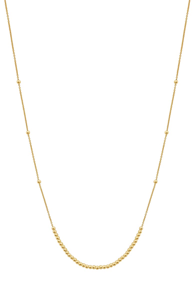 Bony Levy 14K Gold Beaded Frontal Necklace, Main, color, 14K Yellow Gold