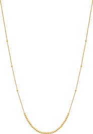 Bony Levy 14K Gold Beaded Frontal Necklace