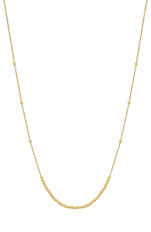 Bony Levy 14k Gold Beaded Frontal Necklace In 14k Yellow Gold