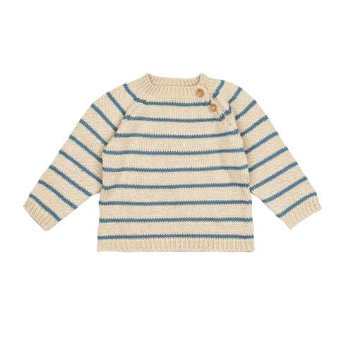 Wild Wawa Kids'  Stripe Crew Neck Sweater In Multi