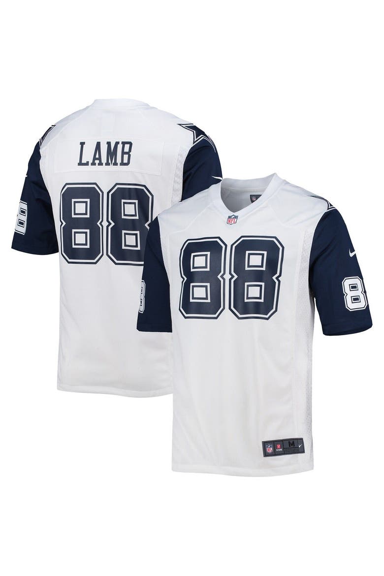 Men's Nike CeeDee Lamb White Dallas Cowboys Alternate Game Jersey, Main, color, White