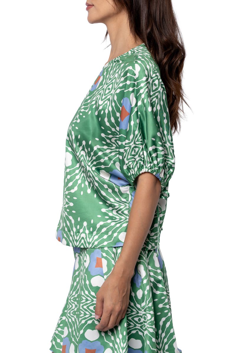 CIEBON Brigette Print Top, Alternate, color, Green Multi