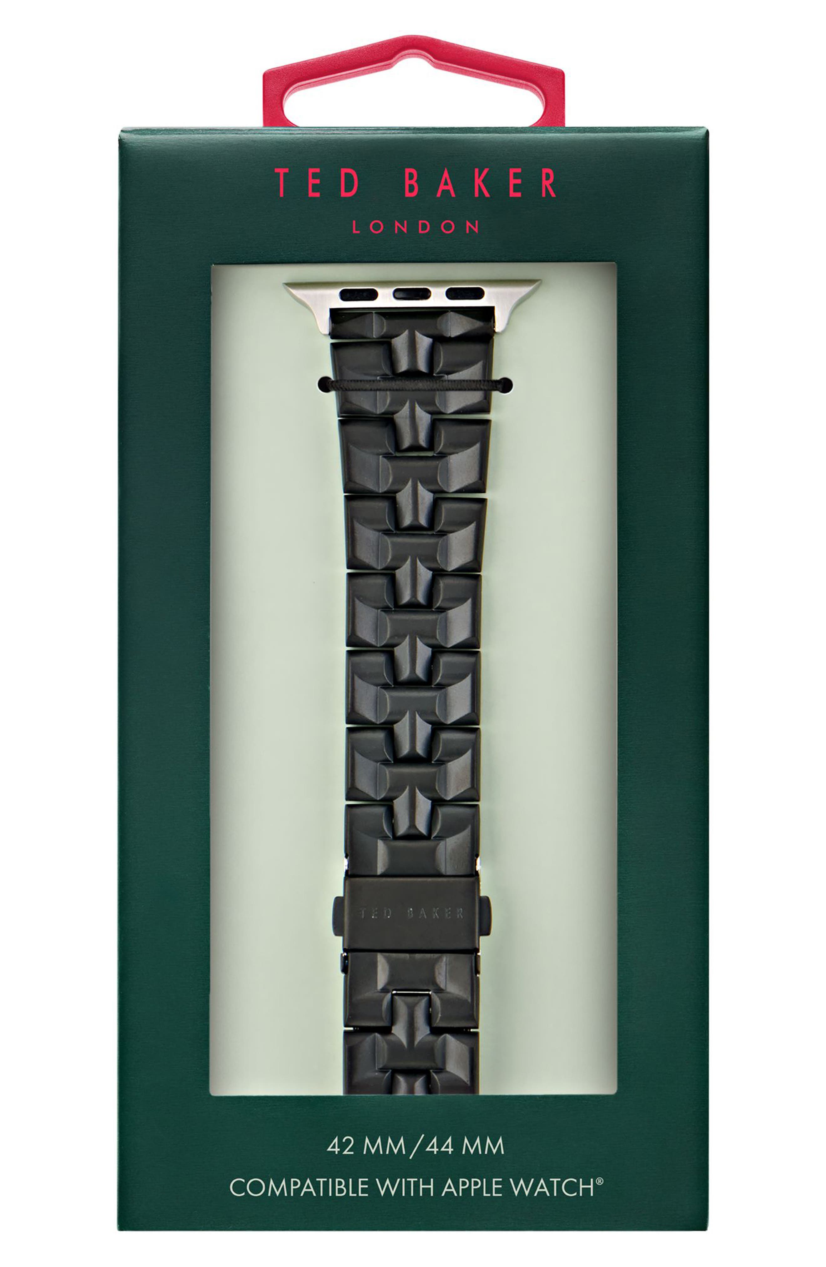 Ted Baker London T-Embossed Silicone 22mm Apple Watch® Watchband (Men ...