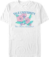 Yale University Men's Yale University Floral School Logo Graphic T-Shirt