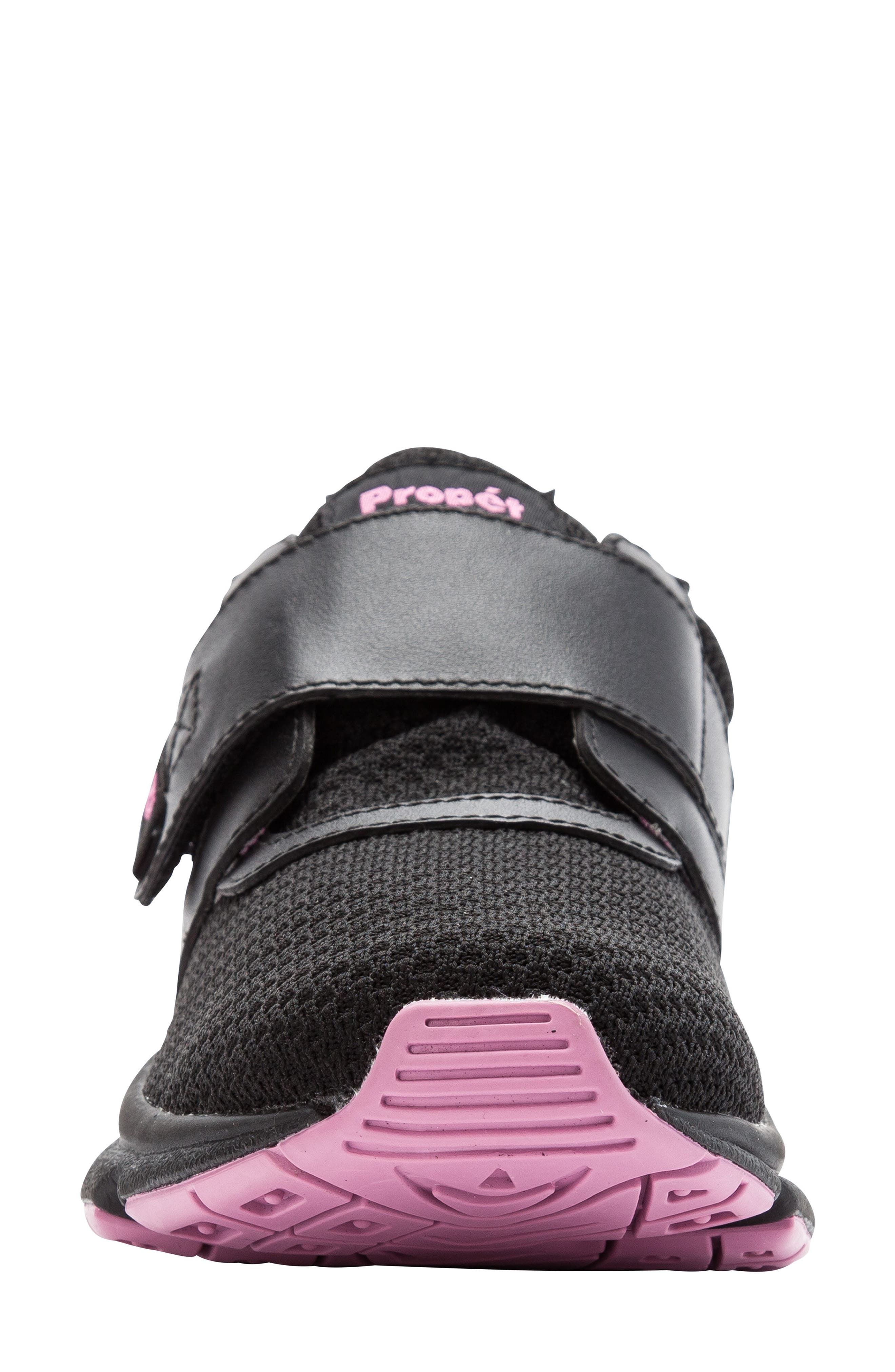 Stability X Strap Sneaker, Alternate, color, BLACK/ BERRY FABRIC