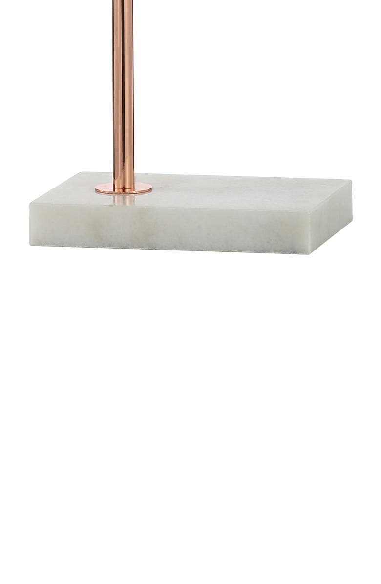 JONATHAN Y Lorena 22.25" Modern Glam Metal/Marble LED Table Lamp, Copper, Alternate, color, Copper
