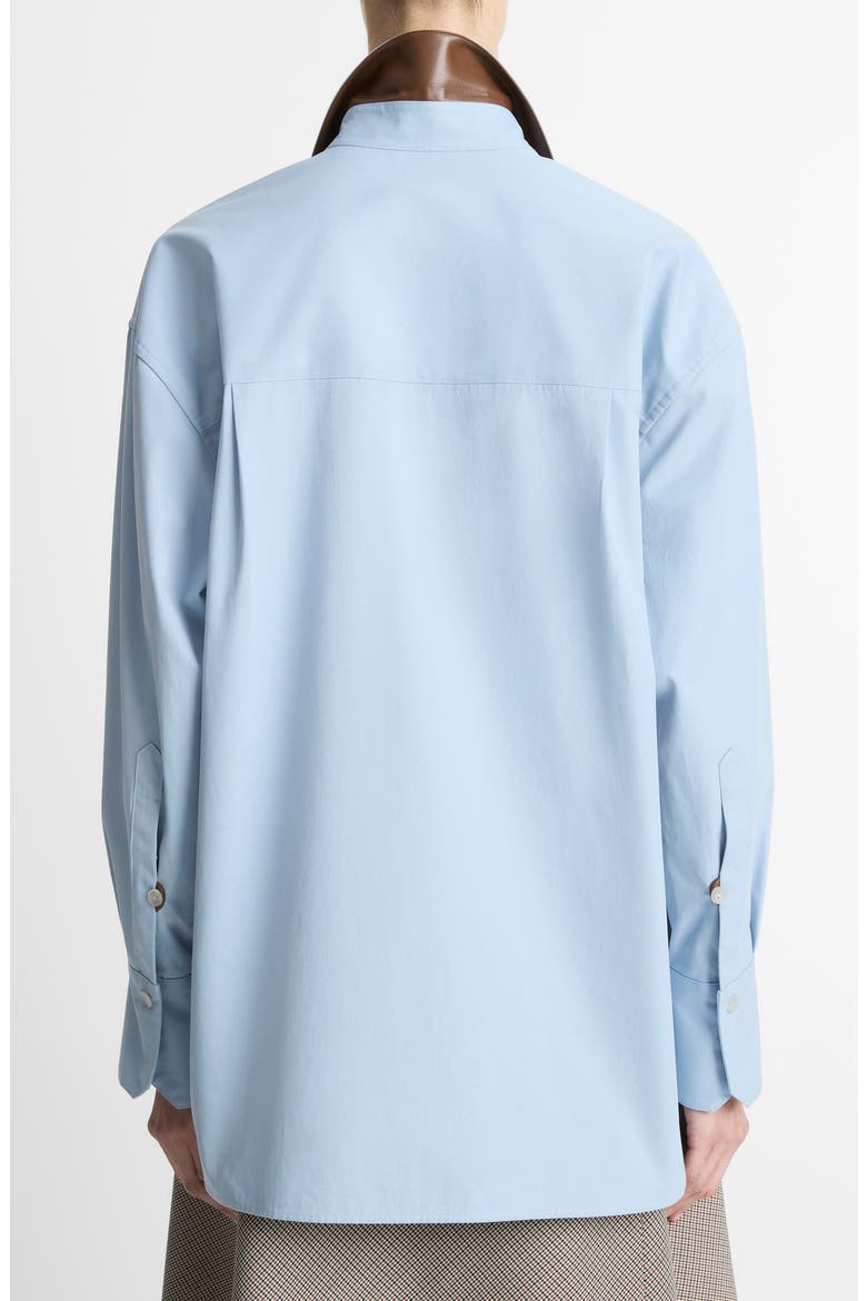 Oversize Cotton Button-Up Shirt, Alternate, color, AMALFI