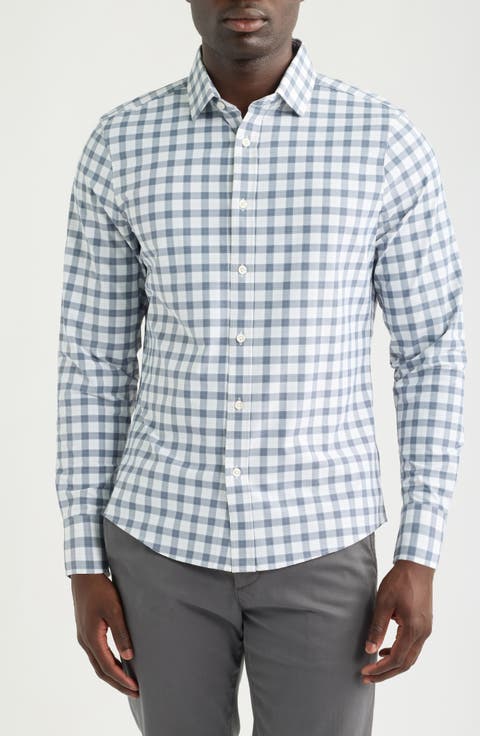 State of Mind Slim Fit Check Button-Up Shirt