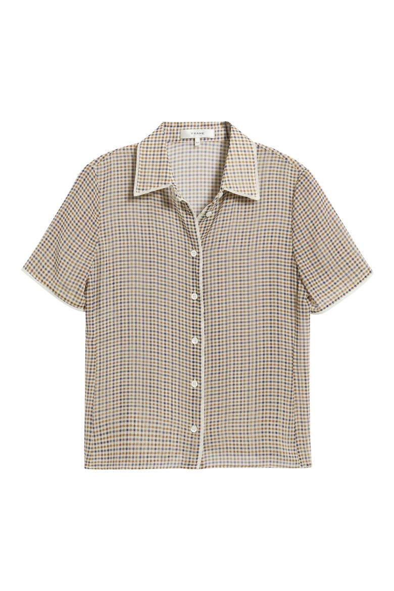 The Houndstooth Silk Short Sleeve Button-Up Shirt, Alternate, color, HOUNDSTOOTH MULTI