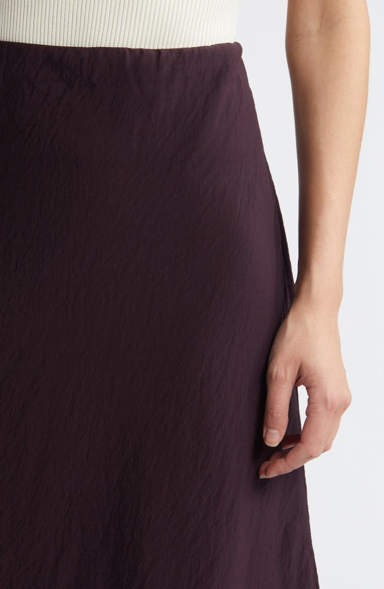 Madewell Crinkled Satin Slip Skirt, Alternate, color,