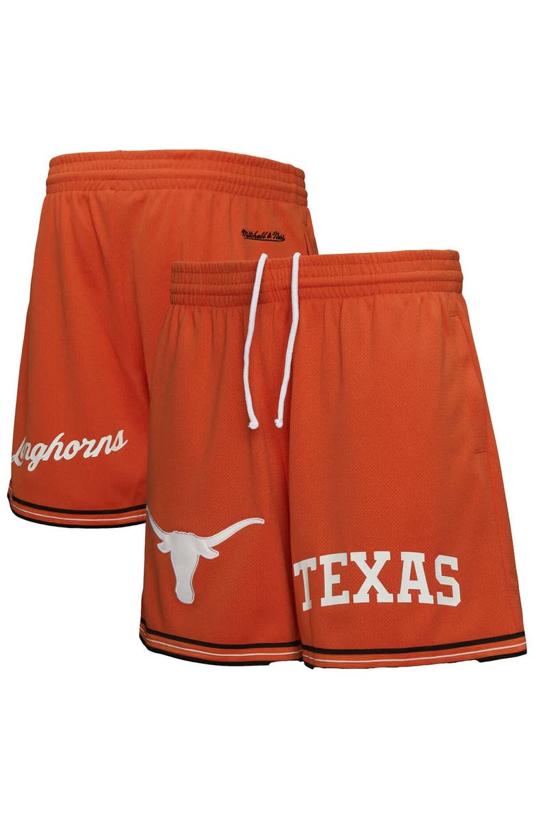 Mitchell & Ness Men's Mitchell & Ness Burnt Orange Texas Longhorns Team Origins Mesh Shorts, Main, color, Burnt Orange