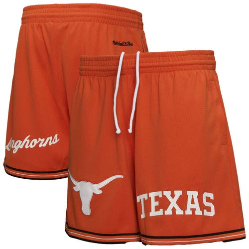 Mitchell & Ness Burnt Orange Texas Longhorns Team Origins Mesh Shorts In Orange