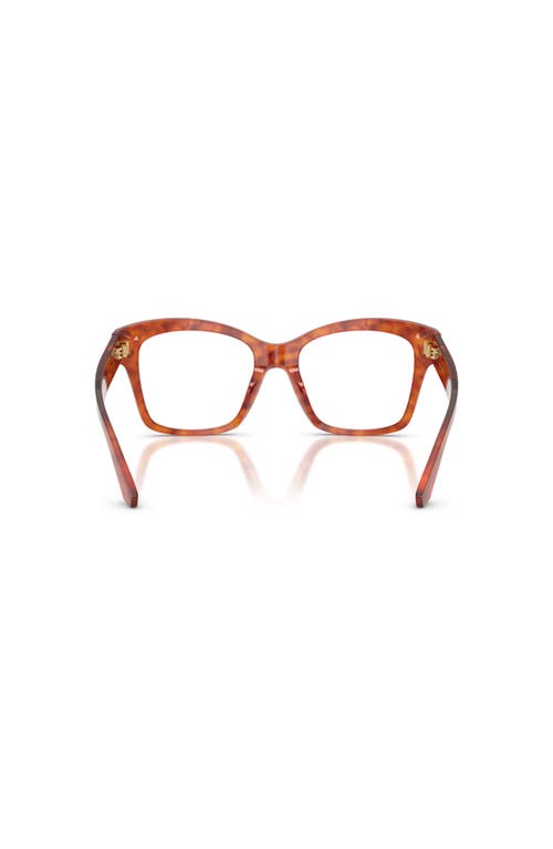 Dolce & Gabbana Dolce&gabbana 52mm Square Optical Glasses In Brown