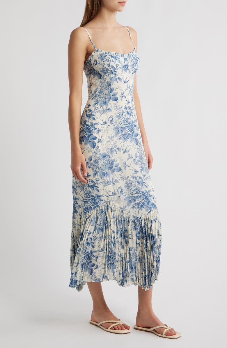 Reformation Aiko Pleated Slipdress, Alternate, color, 