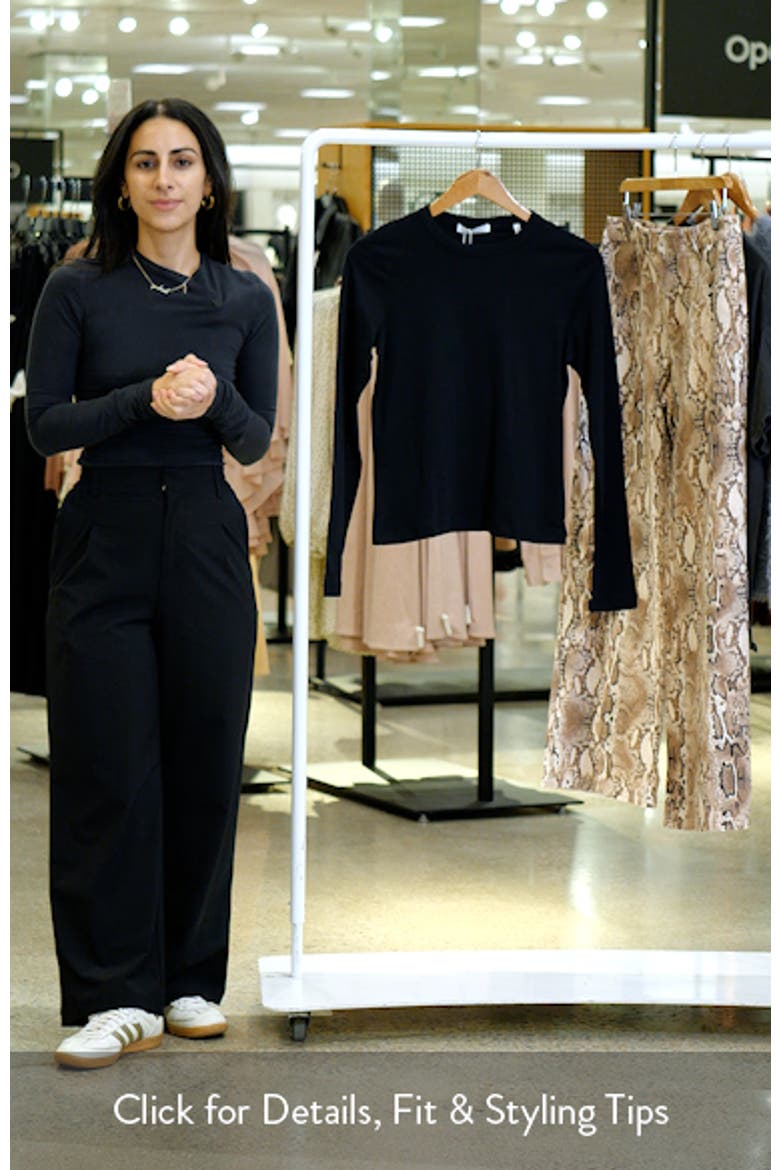 Slim Long Sleeve Cotton T-Shirt video
