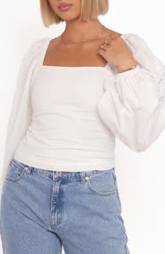 Petal & Pup Angelica Lace Inset Long Sleeve Top