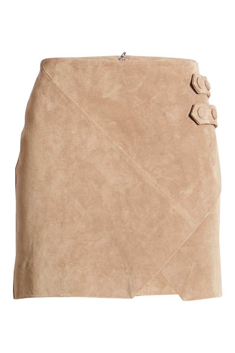 Suede Miniskirt, Alternate, color, MACCHIATO