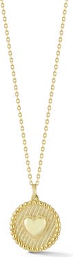 SPHERA MILANO Heart Medallion Pendant Necklace