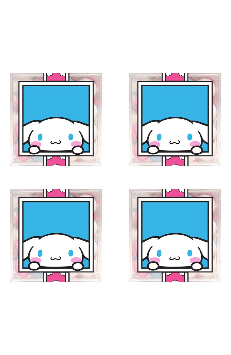 sugarfina Cinnamoroll<sup>™</sup> Creme Brulee Crunchies Set of 4 Candy Cubes, Main, color, 