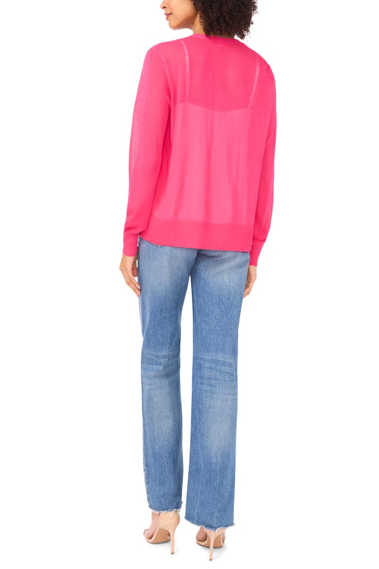 Tissue Knit Cardigan, Alternate, color, RASPBERRY JEWEL