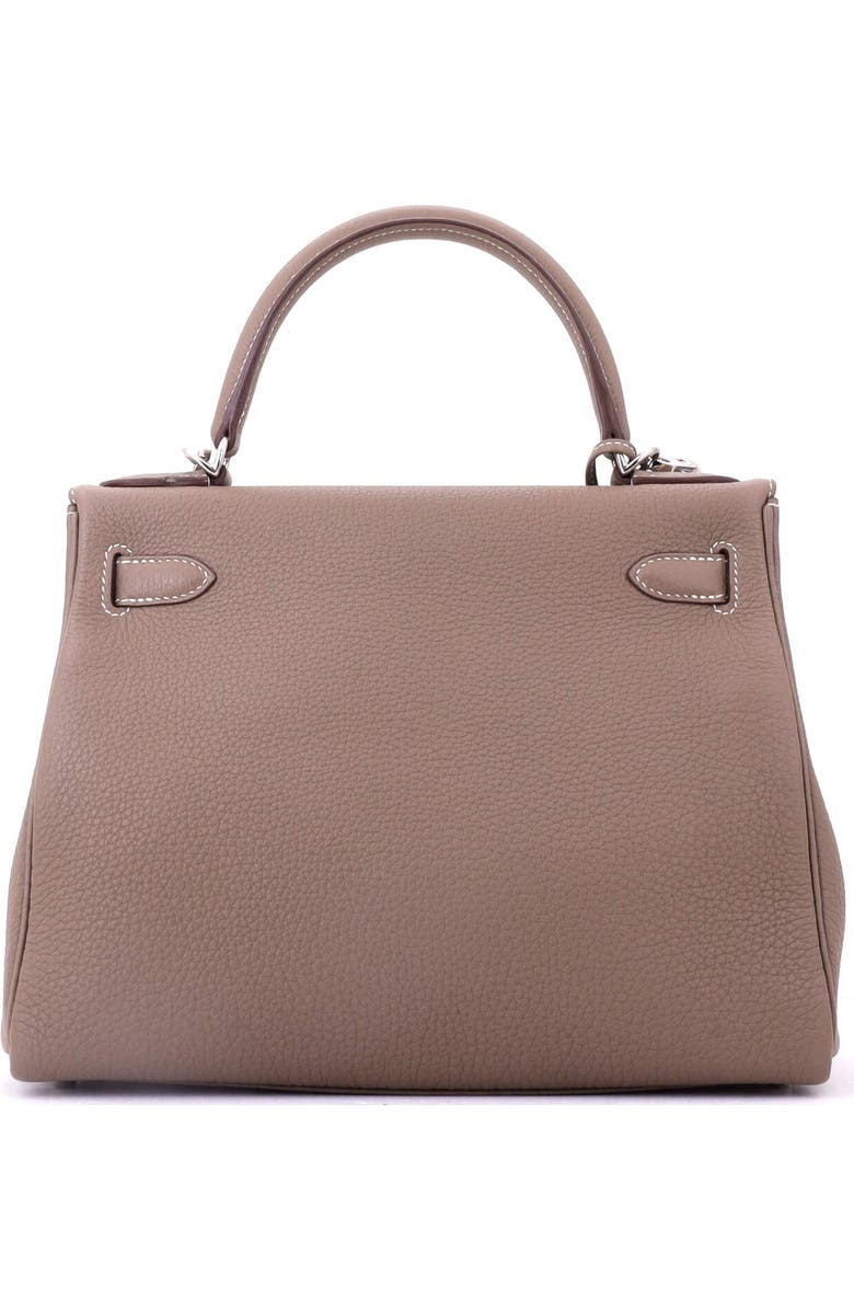 Pre-Owned Hermes Kelly Handbag Grey Togo with Palladium Hardware 28, Alternate, color, Etoupe