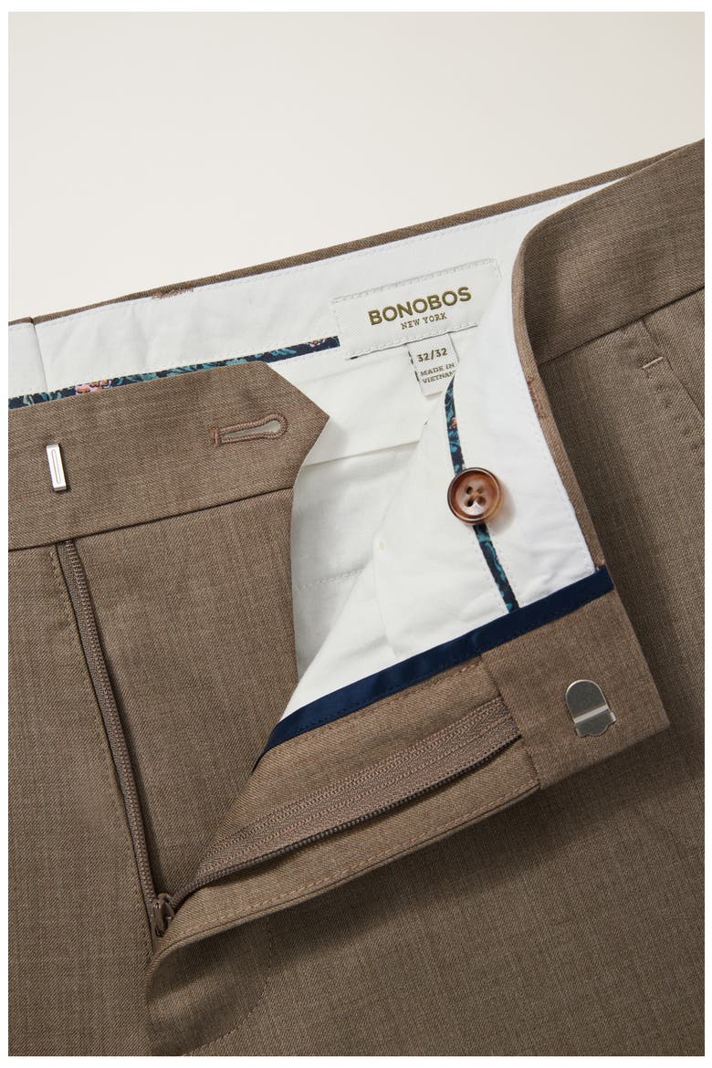 Jetsetter Stretch Wool Suit Pants, Alternate, color, TAN