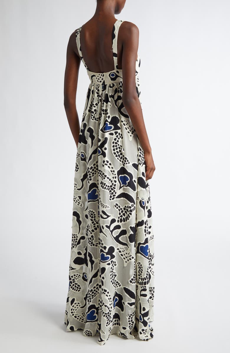 Ulla Johnson Leilani Appliqué Sleeveless Maxi Dress, Alternate, color, Porcelain