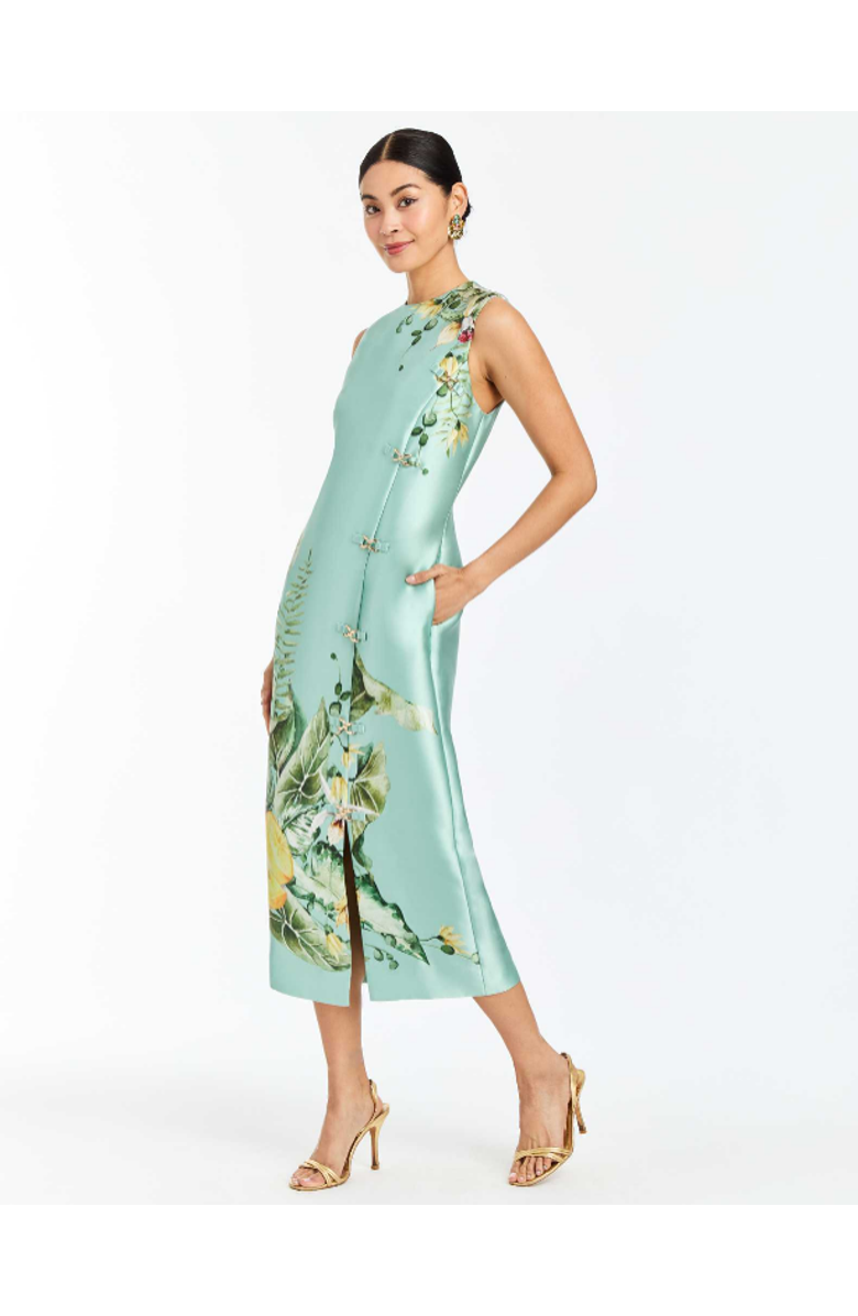 Mestiza New York Serena Midi Dress, Main, color, Citron Tableau