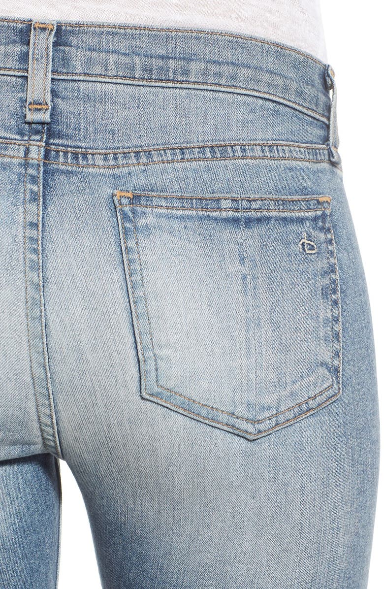 rag & bone/JEAN Destroyed Capri Skinny Jeans, Alternate, color,