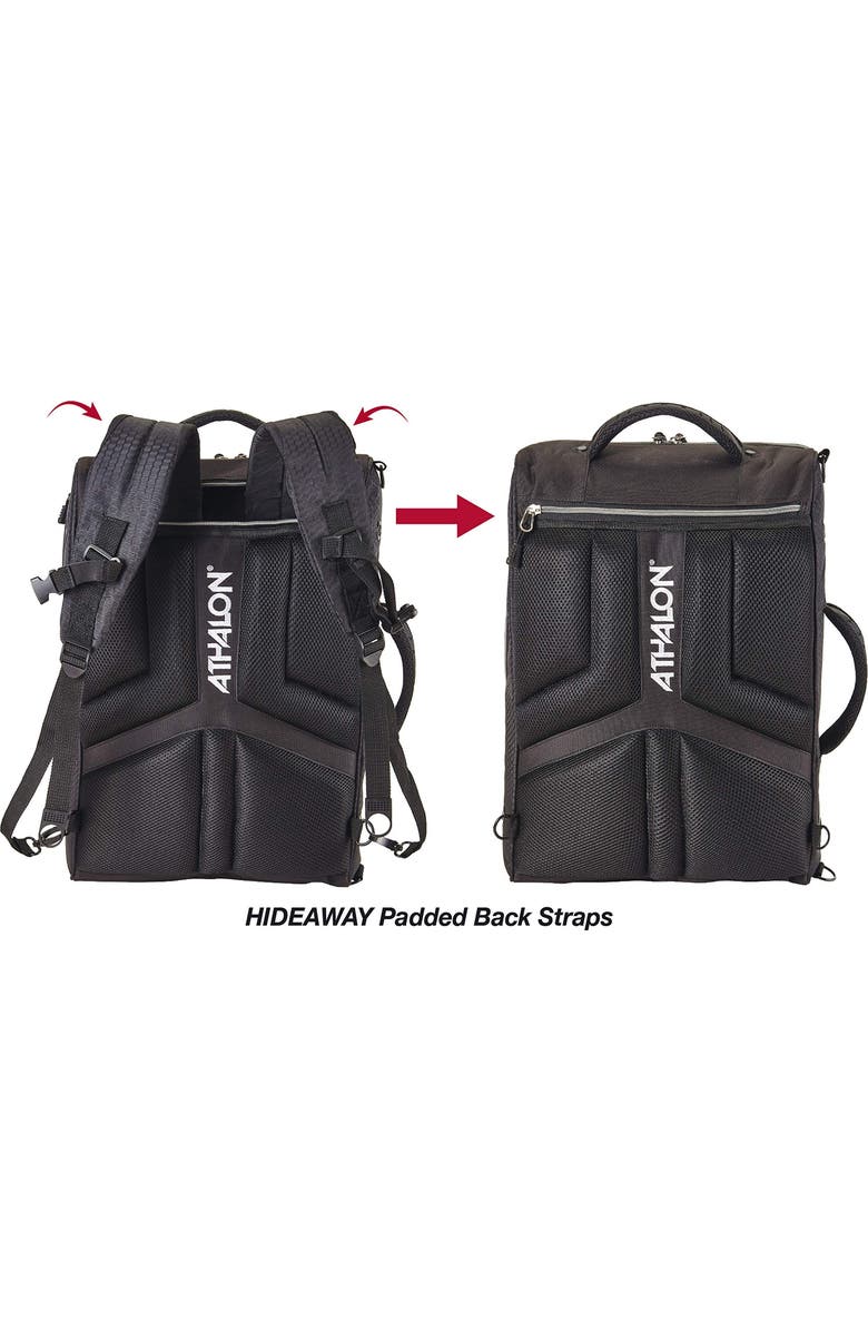 Athalon "Onboard" Convertible Boot Bag, Alternate, color, Black/Silver